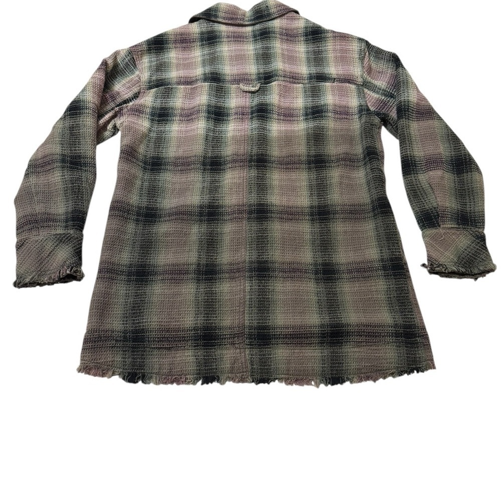 Free People we The Free Anneil Plaid Shirt Jacket Sz XS - Picture 10 of 13